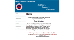 Desktop Screenshot of caninecaregiversnc.com
